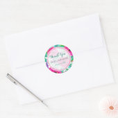 Verse Bloemen Baby shower Favor Sticker (Envelop)