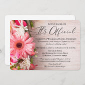 Verse Bloemen Bloemisterij Het is Officieel Trouwe Kaart (Voorkant / Achterkant)