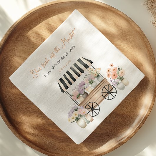 Verse Bloemen Bruiloft Brunch Servet