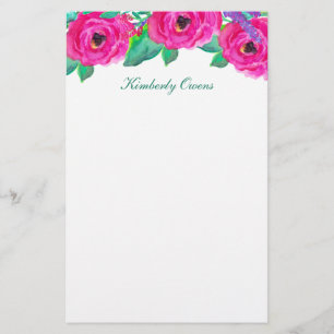 Verse Bloemen Gepersonaliseerd briefpapier