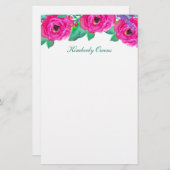 Verse Bloemen Gepersonaliseerd briefpapier (Voorkant / Achterkant)