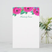 Verse Bloemen Gepersonaliseerd briefpapier (Staand voorkant)