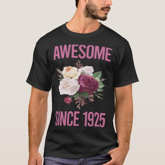 Verse bloemen - Geweldige sinds 1925 T-shirt (Voorkant)