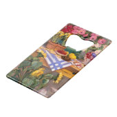 Verse bloemen I Creditkaart Flessenopener (Achterkant Gekanteld)