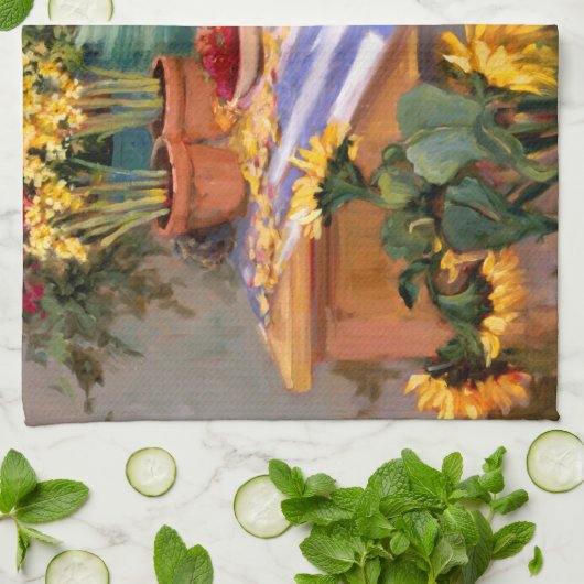 Verse bloemen I Theedoek (Gevouwen)