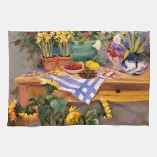 Verse bloemen I Theedoek