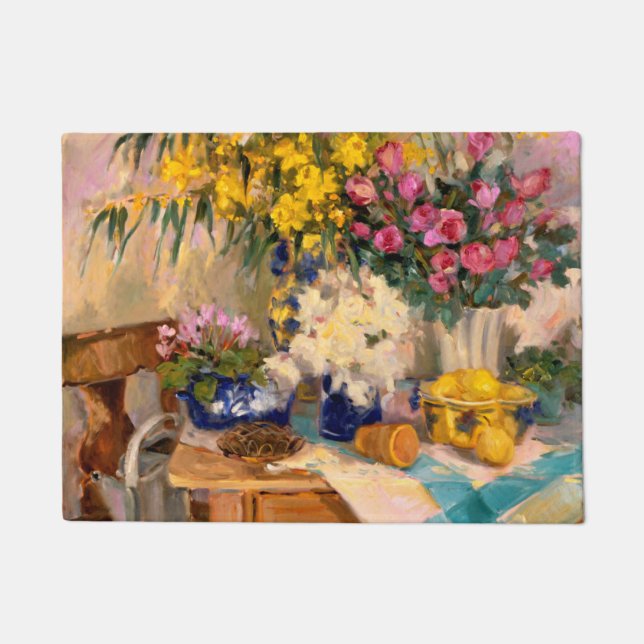 Verse bloemen II Deurmat (Voorkant)