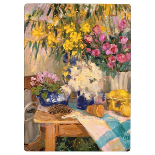 Verse bloemen II Klembord (Achterkant)