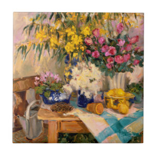 Verse bloemen II Tegeltje