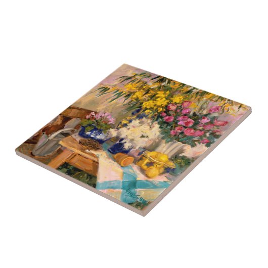 Verse bloemen II Tegeltje (Zijkant)