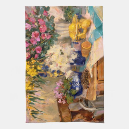 Verse bloemen II Theedoek (Verticaal)