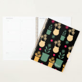 Verse bloemen Kleurrijke botanische naam planner (Display)