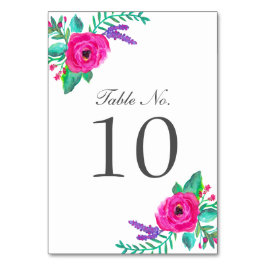 Verse Bloemen Tafelnummer Kaarten