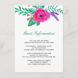 Verse Bloemen Trouwtussenvoegsel Kaart