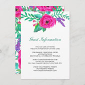 Verse Bloemen Trouwtussenvoegsel Kaart (Voorkant / Achterkant)