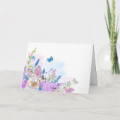 Verse Bloemen zomerbloei Kaart (Achterkant)