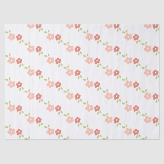 Verse bloemendesign tissuepapier (Voorkant)