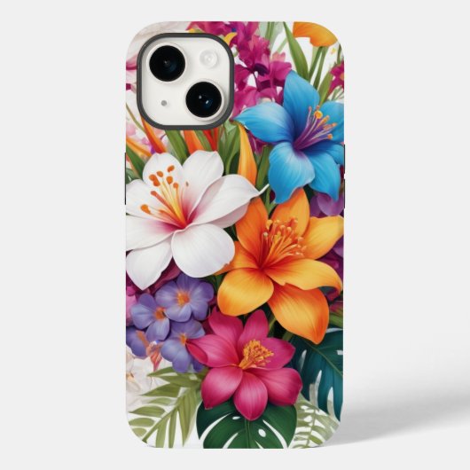 Verse bloemenhibiscus Case-Mate iPhone case (Achterkant)