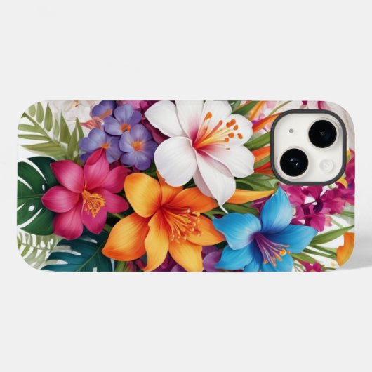 Verse bloemenhibiscus Case-Mate iPhone case (Achterkant (horizontaal))