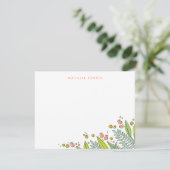 Verse Bloementuin Gepersonaliseerde briefpapier Ka Kaart (Staand voorkant)