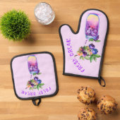 Verse Blueberry Drink Mitt & Pot Holder Set (Top down)