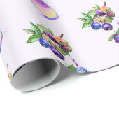 Verse Blueberry Drink Wrapping Paper Cadeaupapier (Rol Hoek)