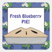 Verse Blueberry taart leveranciers sticker (Voorkant)