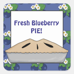 Verse Blueberry taart leveranciers sticker