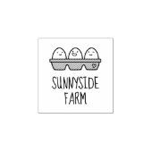 Verse Boerderij Eieren Doos 2 Klein Rubberstempel (Afrduk)