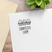 Verse Boerderij Eieren Doos 2 Klein Rubberstempel