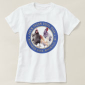 Verse Boerderij Lokale Eieren T-shirt Boeren Markt (Design voorkant)