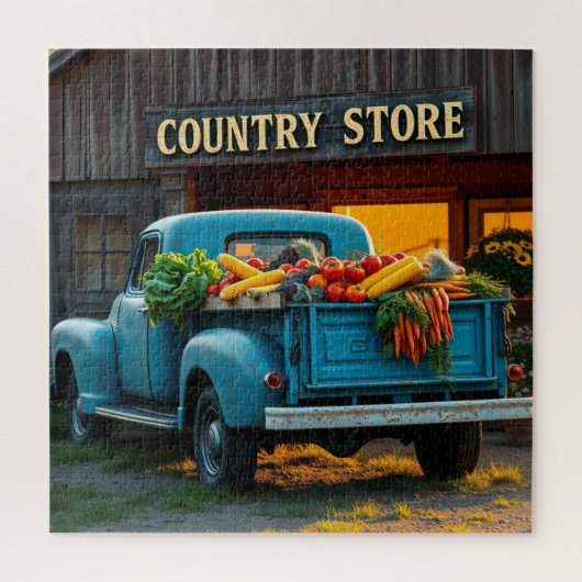 Verse Boerderij producten voor de Country Store Legpuzzel (Verticaal)