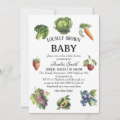 Verse Boerderijtuin Lokaal geteeld Baby shower Kaart (Voorkant)