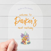 Verse Boeren Markt Baby eerste verjaardag Acryl Uitnodigingen