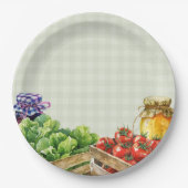 Verse boeren verkopen lokaal geteeld Baby shower Papieren Bordje (Voorkant)