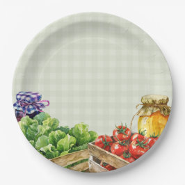 Verse boeren verkopen lokaal geteeld Baby shower Papieren Bordje