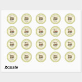 Verse Boerenmarkt Bruidsborrel  Ronde Sticker (Vel)