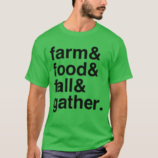 Verse boerenvoedsel en herfstviering jongen t-shirt