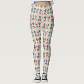 Verse Bone White Nordic Patroon Leggings (Voorkant)