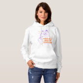 Verse Boo'd Halloween Koffieliefhebber Moka Pot  Hoodie (Voorkant volledig)