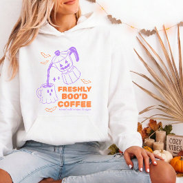 Verse Boo'd Halloween Koffieliefhebber Moka Pot Hoodie