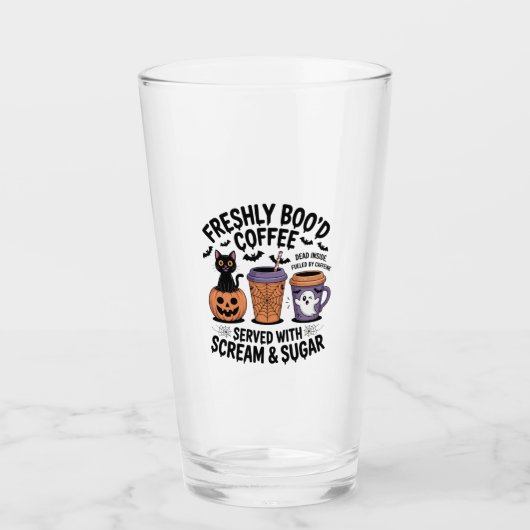 Verse Boo'd Koffie Halloween Glas (Voorkant)