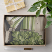 Verse bos selderij op hout tissuepapier (Geschenk)