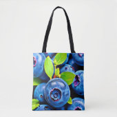 Verse bosbessen Close-up Tote Bag (Voorkant)