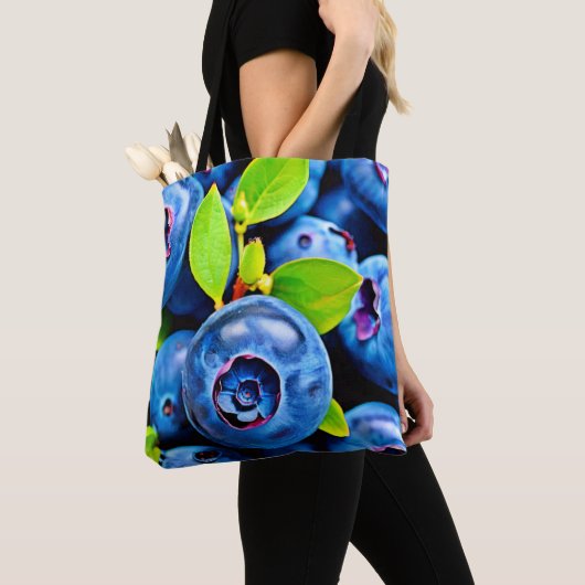 Verse bosbessen Close-up Tote Bag (Dichtbij)