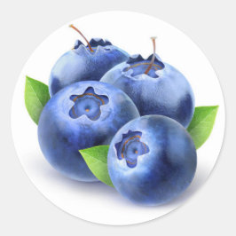 Verse bosbessen ronde sticker