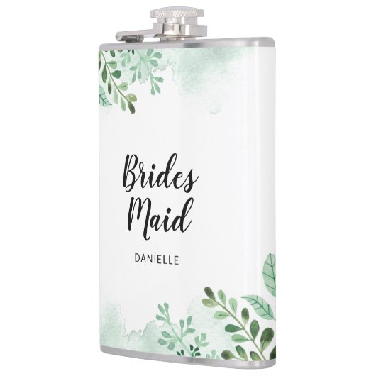 Verse Botanische bruidsmeisje bruiloft cadeaus Heupfles (Links)