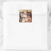 Verse brood door Jessie Willcox Smith Vierkante Sticker (Tas)