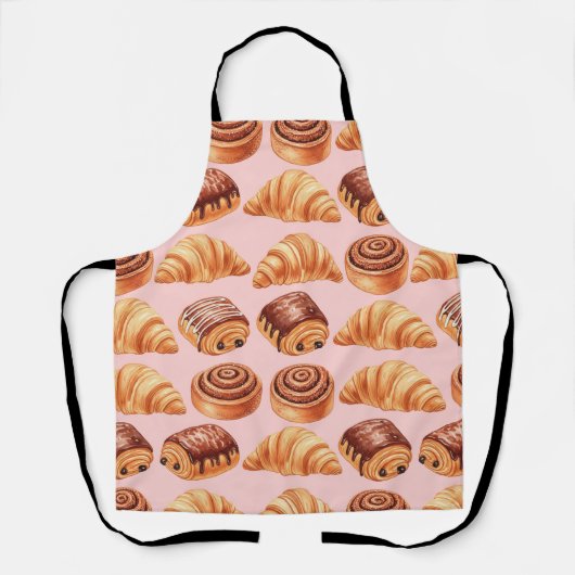 Verse broodjes en croissants van Natasha Us Schort (Voorkant)