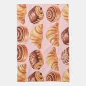 Verse broodjes en croissants van Natasha Us Theedoek (Verticaal)